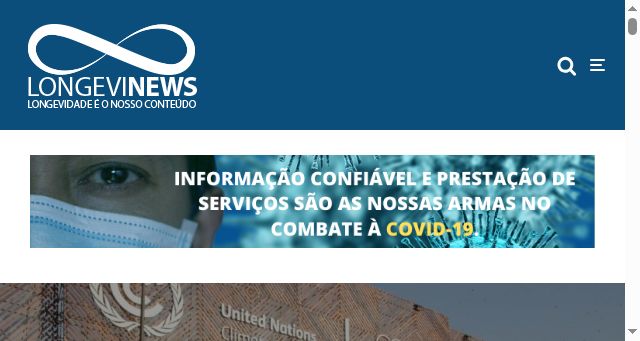 Screenshot of longevinews.com.br
