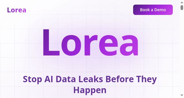 Screenshot of lorea.ai
