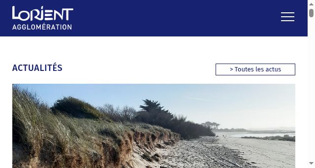 Screenshot of lorient-agglo.bzh