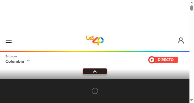Screenshot of los40.com.co