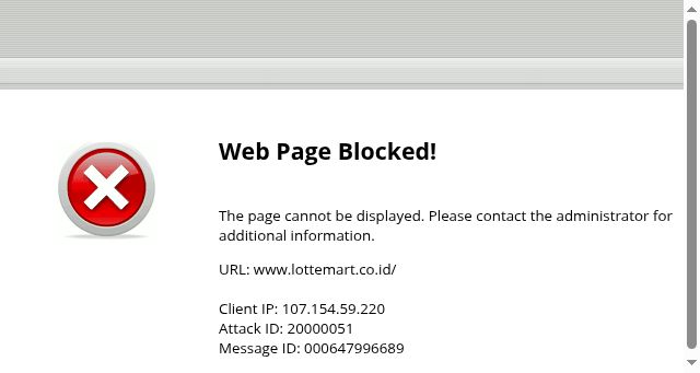 Screenshot of lottemart.co.id