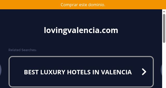 Screenshot of lovingvalencia.com