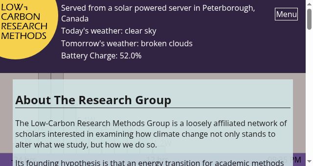 Screenshot of lowcarbonmethods.com