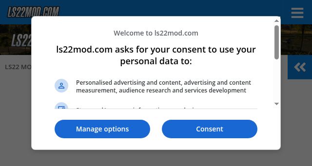 Screenshot of ls22mod.com