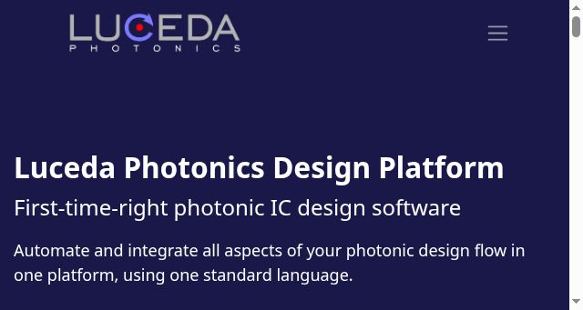 Screenshot of lucedaphotonics.com