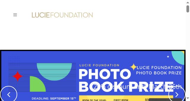 Screenshot of luciefoundation.org