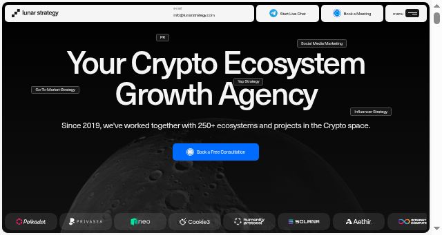 Screenshot of lunarstrategy.com