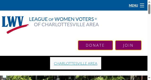 Screenshot of lwv.org