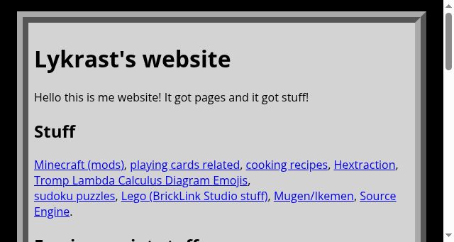 Screenshot of lykrast.com
