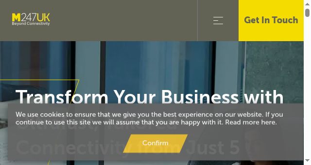 Screenshot of m247.com