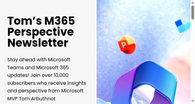 Screenshot of m365perspective.com