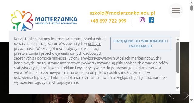 Screenshot of macierzanka.edu.pl