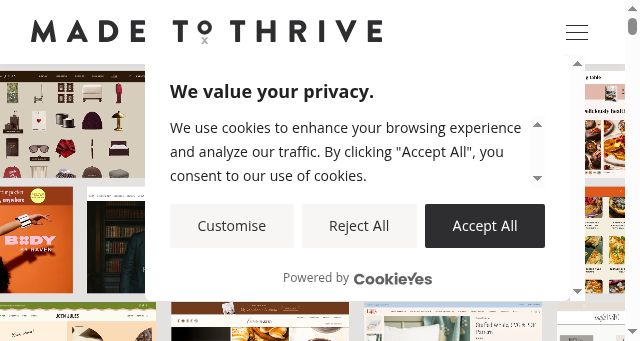 Screenshot of madetothrive.com