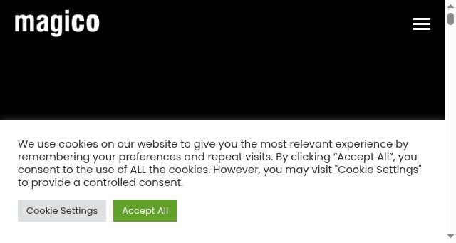 Screenshot of magico.com