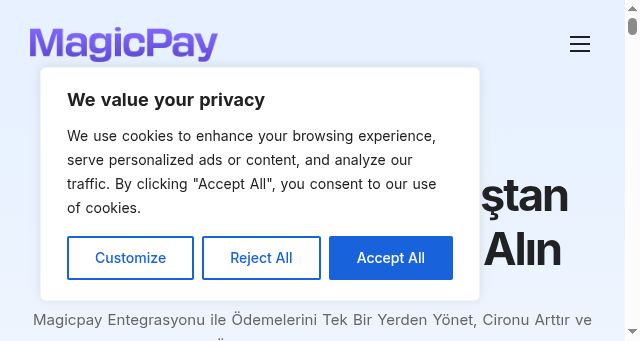 Screenshot of magicpay.ai