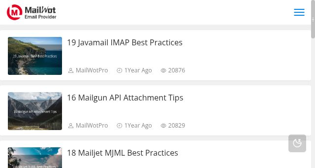Screenshot of mailwot.com