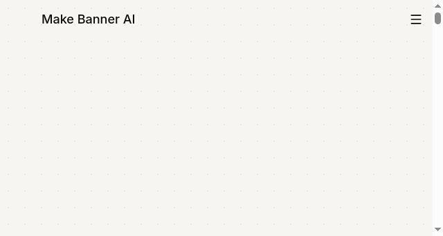Screenshot of makebanner.ai