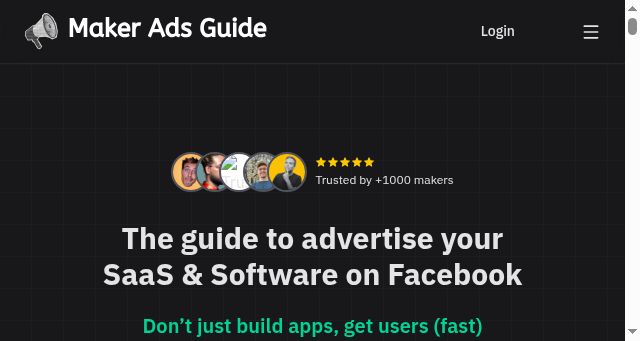 Screenshot of makerads.guide