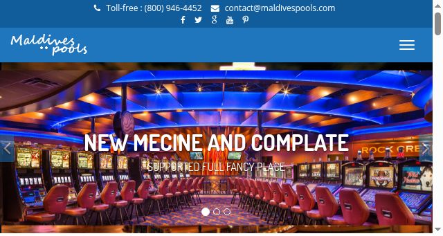 Screenshot of maldivespools.com