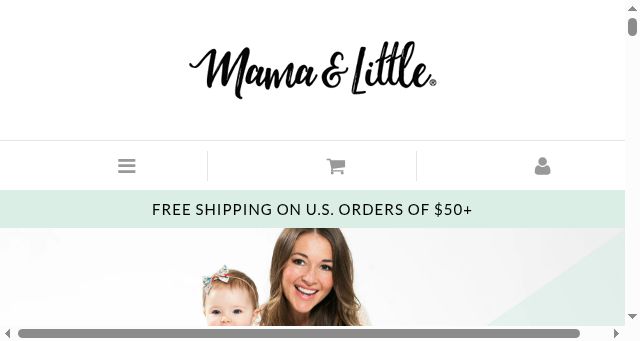 Screenshot of mamaandlittle.com