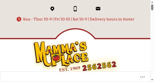 Screenshot of mammasplace.ca