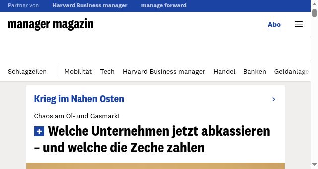 Screenshot of manager-magazin.de