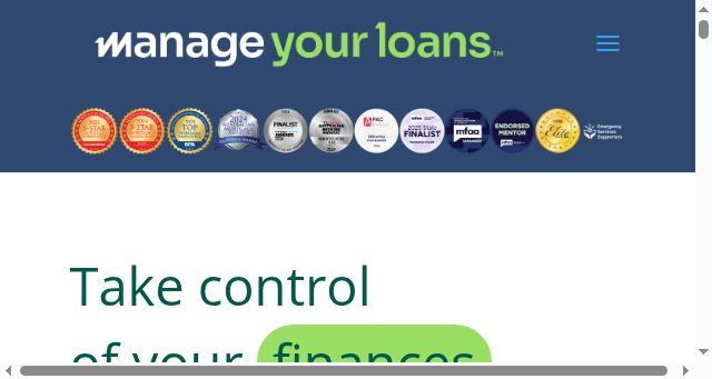 Screenshot of manageyourloans.com.au