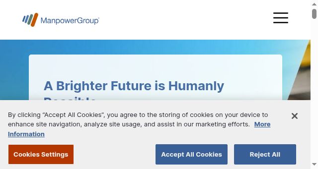 Screenshot of manpowergroup.com.au