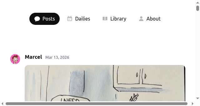 Screenshot of marcel.io