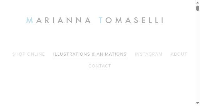 Screenshot of mariannatomaselli.net