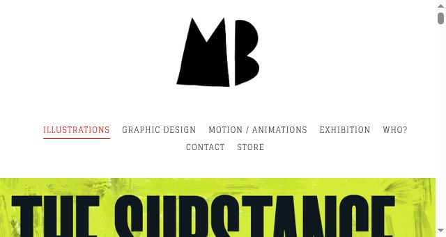 Screenshot of mariebergeron.com