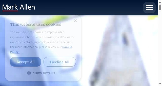 Screenshot of markallengroup.com