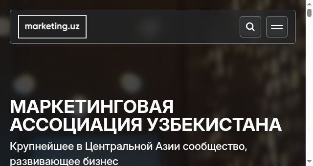 Screenshot of marketing.uz