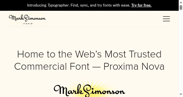 Screenshot of marksimonson.com