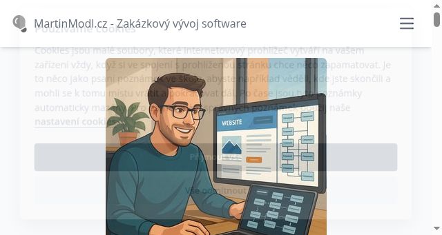Screenshot of martinmodl.cz