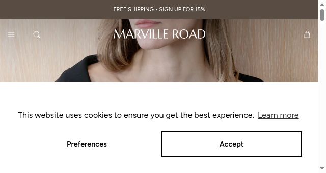 Screenshot of marvilleroad.com