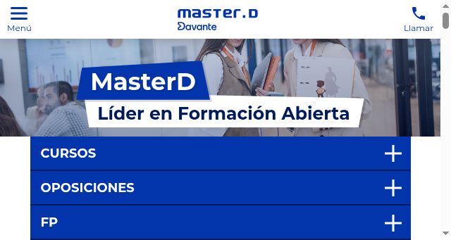 Screenshot of masterd.es