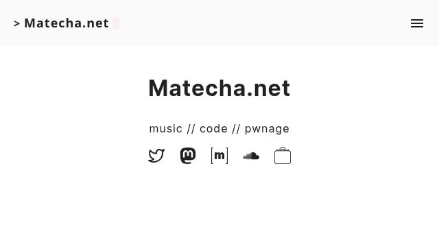 Screenshot of matecha.net