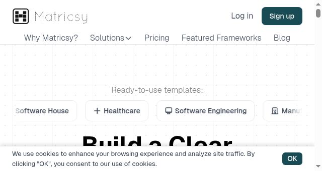 Screenshot of matricsy.com
