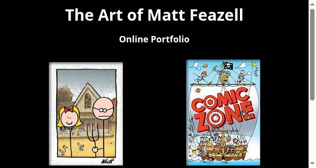 Screenshot of mattfeazell.net