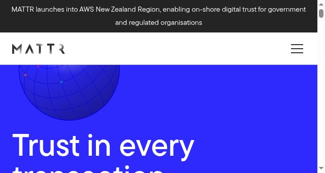 Screenshot of mattr.global