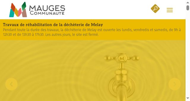 Screenshot of maugescommunaute.fr