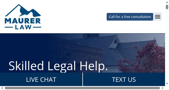 Screenshot of maurer.law