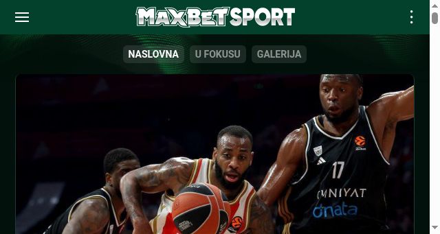 Screenshot of maxbetsport.rs