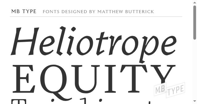 Screenshot of mbtype.com