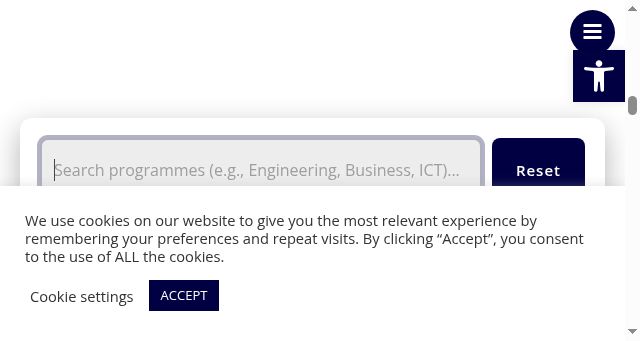 Screenshot of mcast.edu.mt