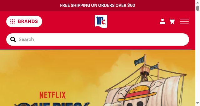 Screenshot of mccormick.com