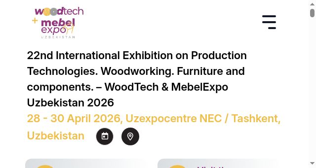 Screenshot of mebelexpo.uz