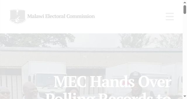 Screenshot of mec.org.mw