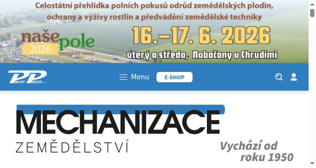 Screenshot of mechanizaceweb.cz
